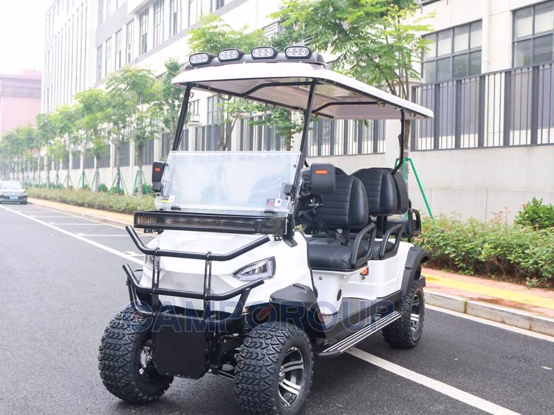 6-persoons Club Car golfkar, wit, te koop
