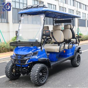 Carrito de Golf Eléctrico 4+2 Plazas para Campos de Golf en España