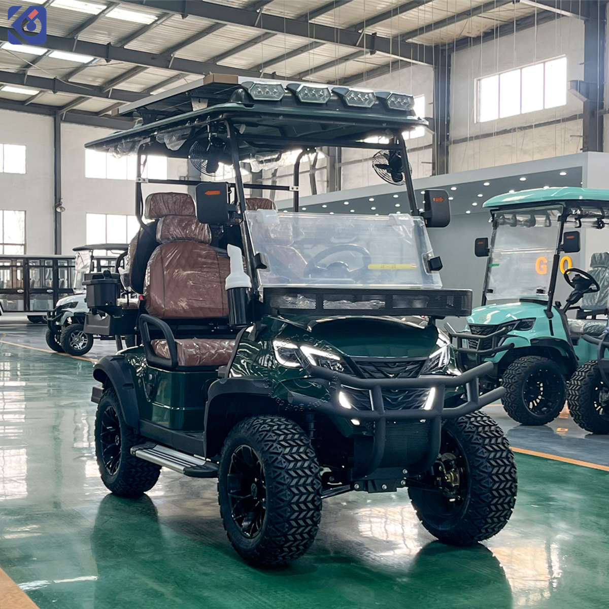 Custom 4-Seater Golf Cart with 72V Lithium Battery | Ideal for Parks, Airports & Stadiums - Image 2