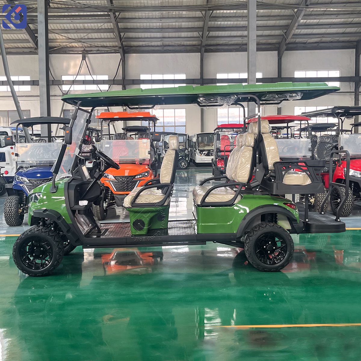 6-Seater Custom Electric Golf Cart for Parks, Resorts & Courses in Nicaragua – Bild 7