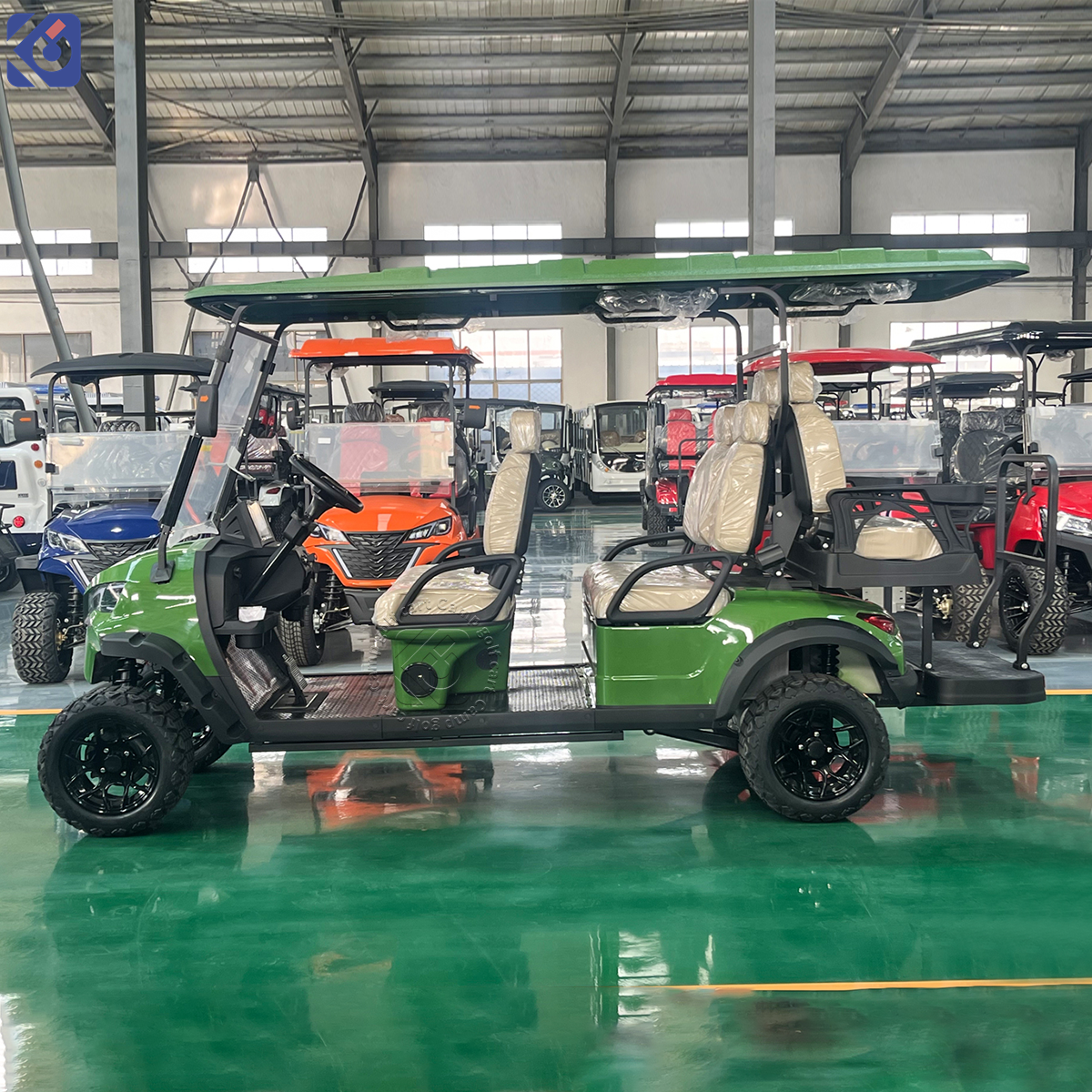 6-Seater Custom Electric Golf Cart for Parks, Resorts & Courses in Nicaragua - Afbeelding 7