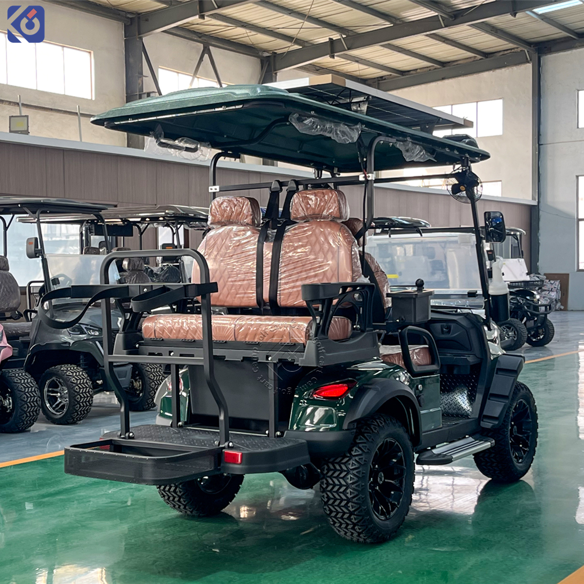 Custom 4-Seater Golf Cart with 72V Lithium Battery | Ideal for Parks, Airports & Stadiums - Image 6