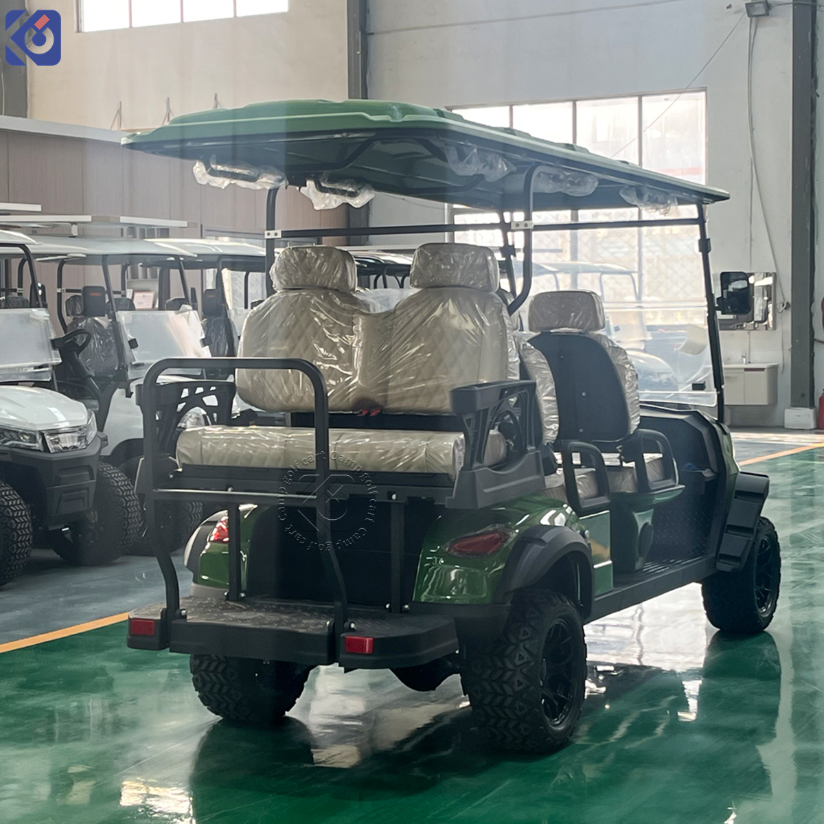 6-Seater Custom Electric Golf Cart for Parks, Resorts & Courses in Nicaragua - Afbeelding 4