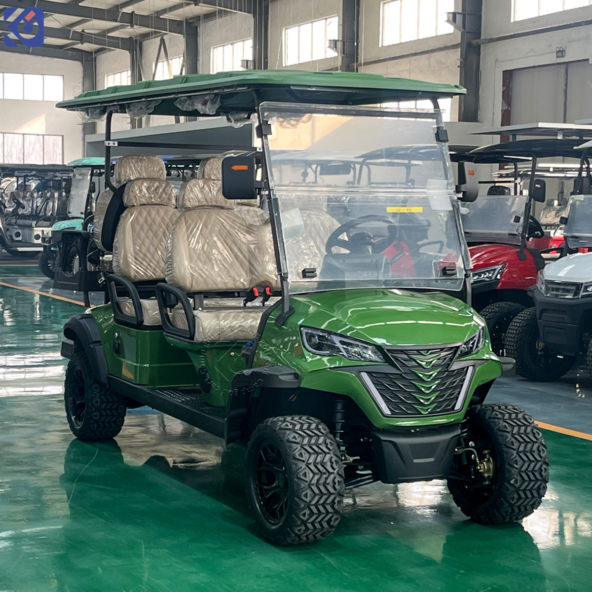 6-Seater Custom Electric Golf Cart for Parks, Resorts & Courses in Nicaragua - Afbeelding 3