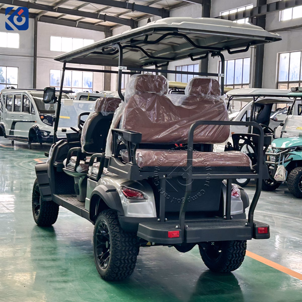 Custom 6 Seater Electric Golf Cart Designed for Belgium Market - Image 4