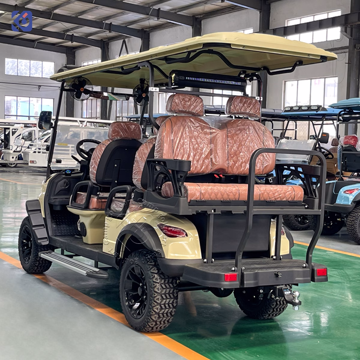 Custom 6-Seater Electric Golf Cart for Resorts, Hotels & Commercial Use - Image 7