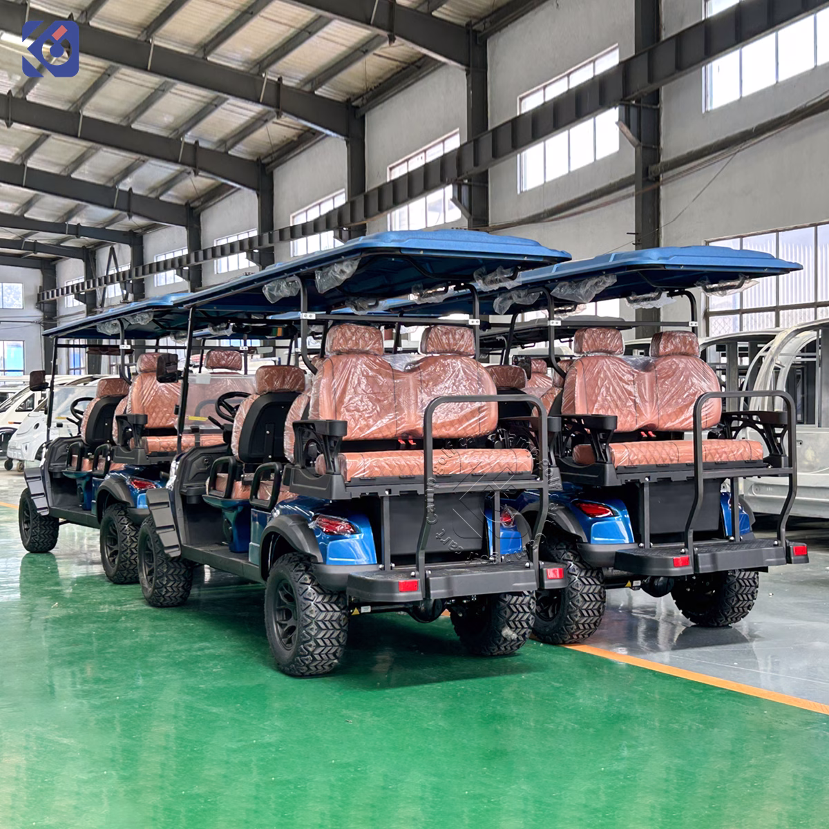 Custom 6 Seater Electric Golf Cart with 72V Lithium Battery - Image 7
