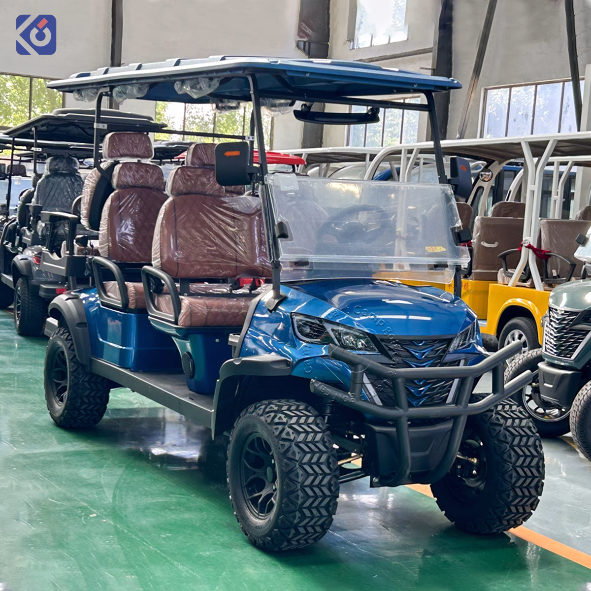 Custom 6 Seater Electric Golf Cart with 72V Lithium Battery - Image 11
