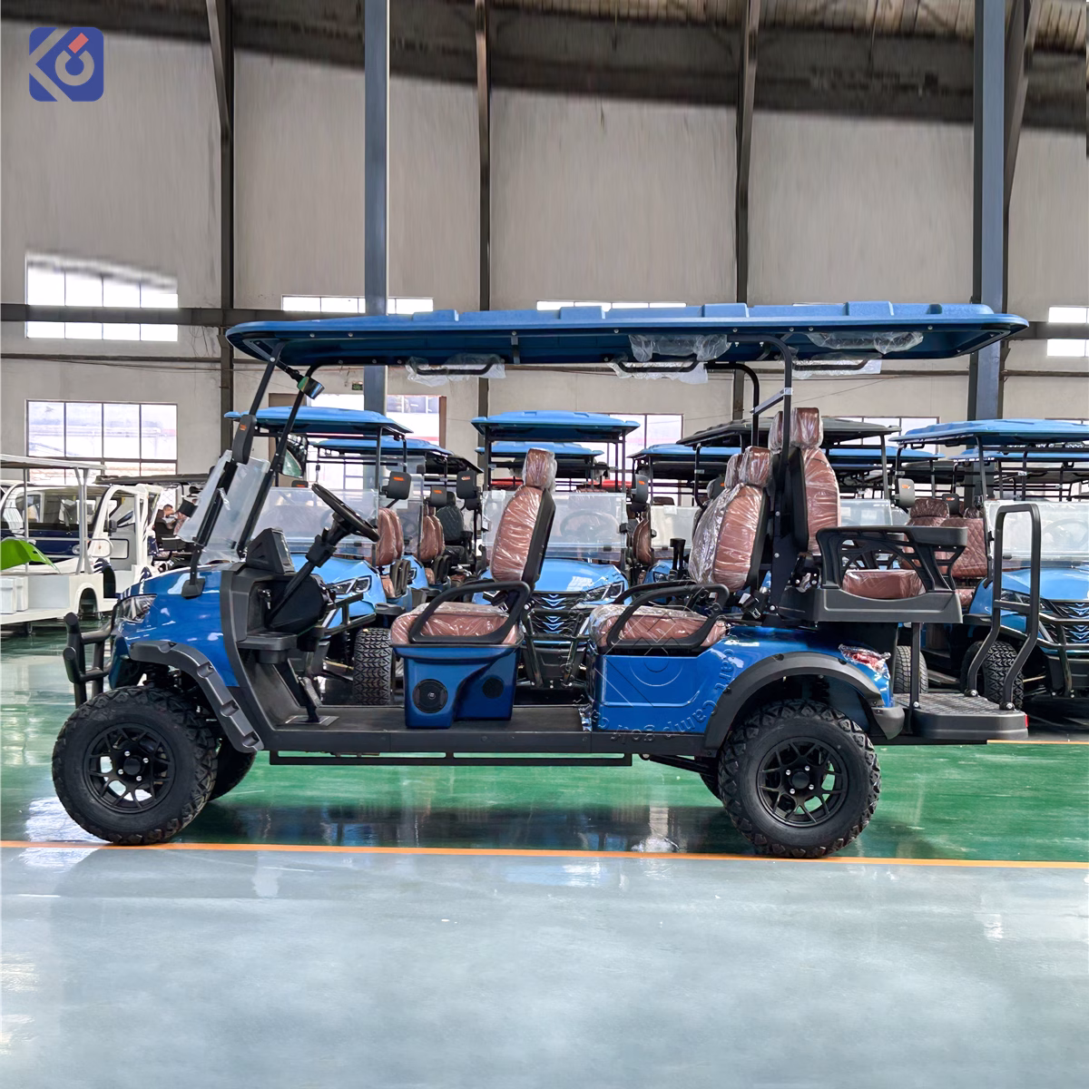 Custom 6 Seater Electric Golf Cart with 72V Lithium Battery - Image 5