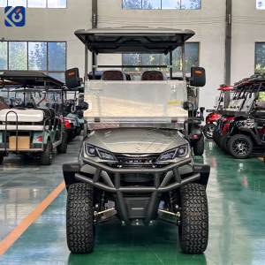 Custom 6 Seater elektrik charyo gòlf ki fèt pou mache Bèljik