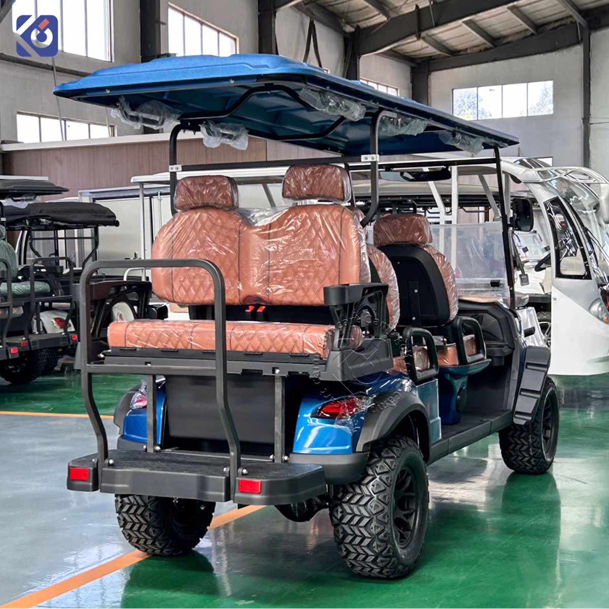 Custom 6 Seater Electric Golf Cart with 72V Lithium Battery - Image 10