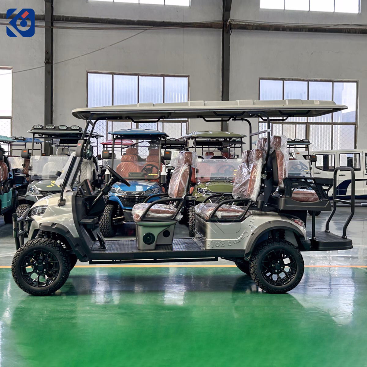 Custom 6 Seater Electric Golf Cart Designed for Belgium Market - Image 3