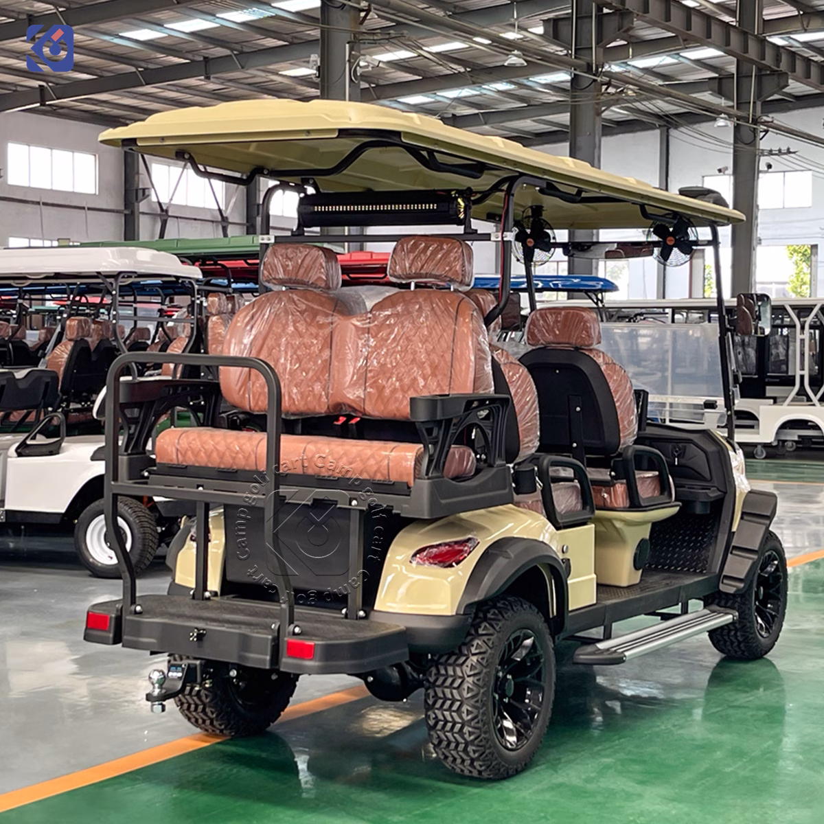 Custom 6-Seater Electric Golf Cart for Resorts, Hotels & Commercial Use - Image 5