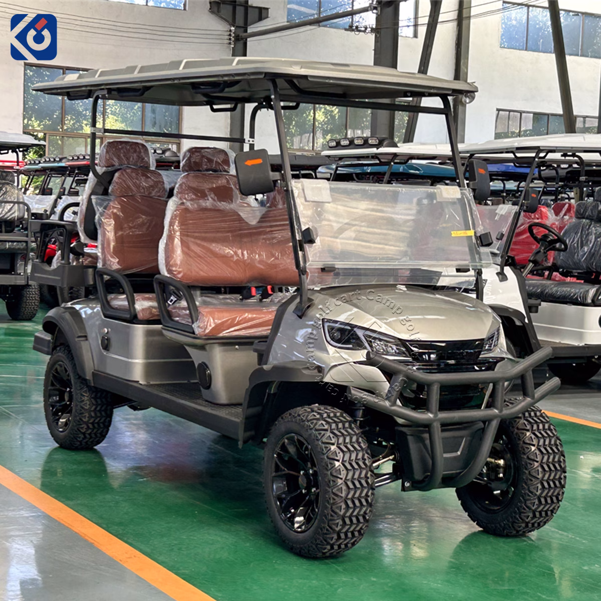 Custom 6 Seater Electric Golf Cart Designed for Belgium Market - Image 7
