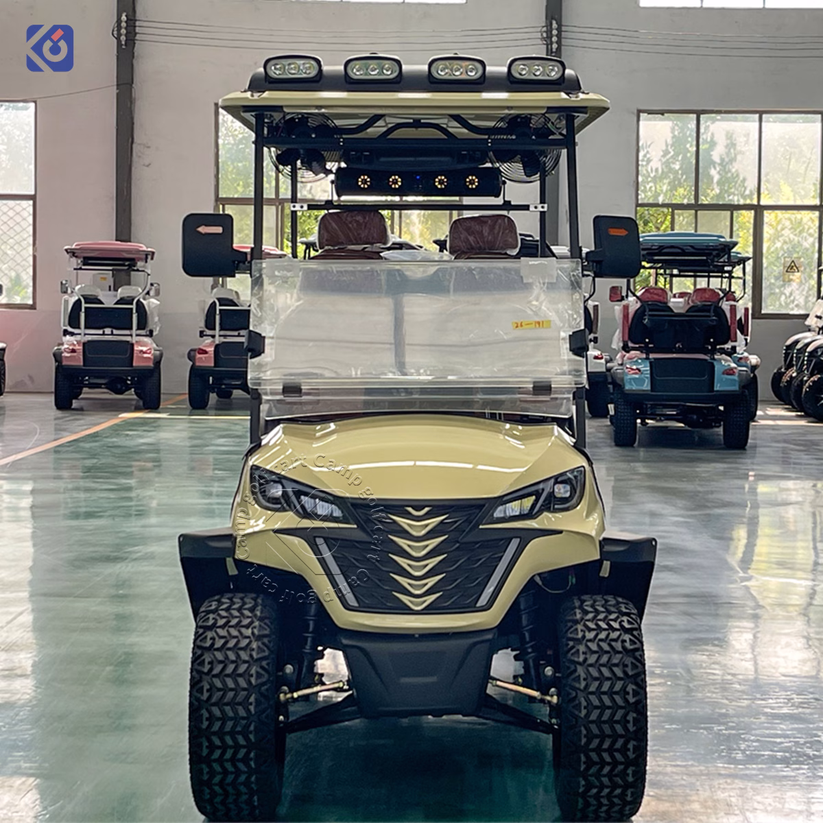 Custom 6-Seater Electric Golf Cart for Resorts, Hotels & Commercial Use - Image 2