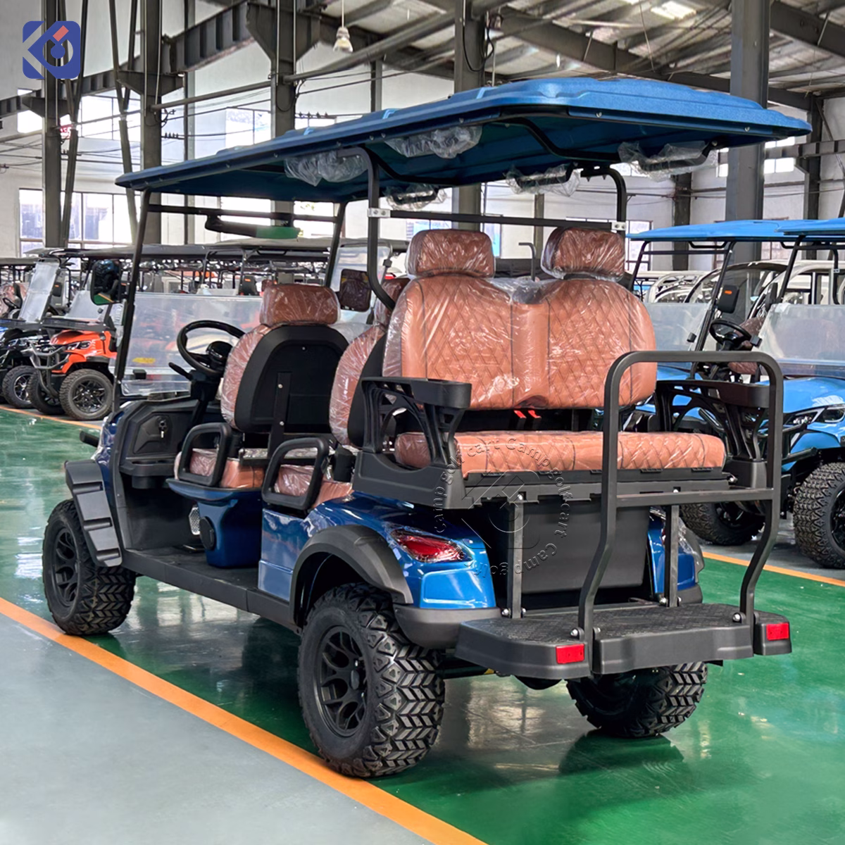 Custom 6 Seater Electric Golf Cart with 72V Lithium Battery - Image 6